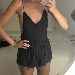 Green/grey romper